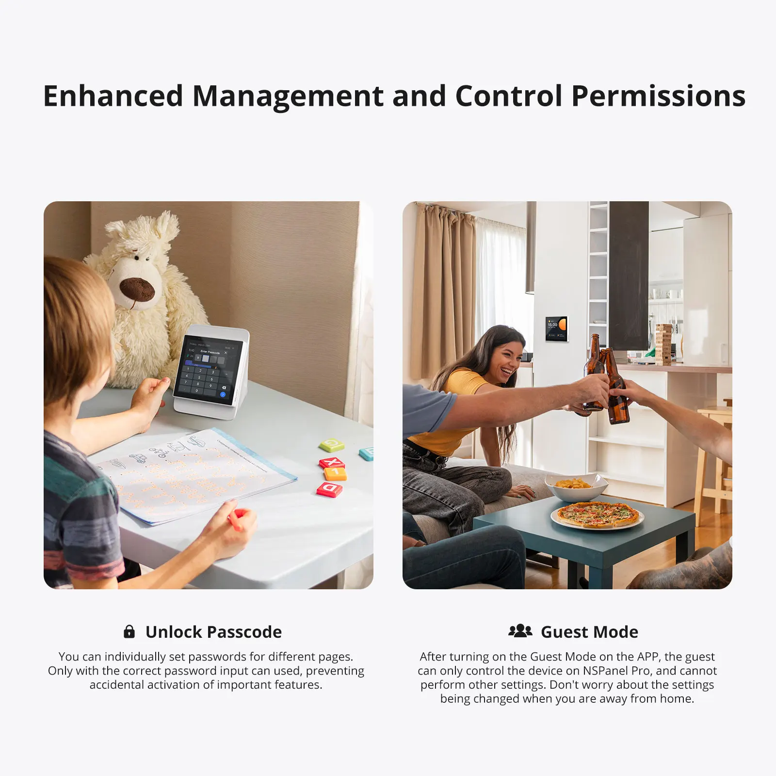 SONOFF NSPanel Pro لوحة تحكم المنزل الذكي المشهد الذكي الجدار التبديل الاتحاد الأوروبي/الولايات المتحدة المنزل الذكي ترموستات عرض التبديل يصل مع اليكسا