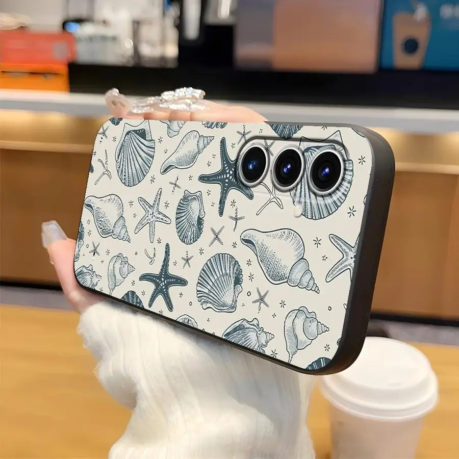 Case for Samsung Galaxy A04 A05 A06 A01 A02 Note 20 Ultra 9 10 A03 A30 A40 A10 A20 A50 A70 Soft Back Phone Cover Marine Organism