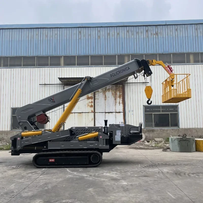 P-714 ZMT البناء متعددة الوظائف قابلة للطي رافعة عنكبوت CE/EPA معتمدة 10 طن 12 طن رافعة عنكبوت مع سلة الرجل