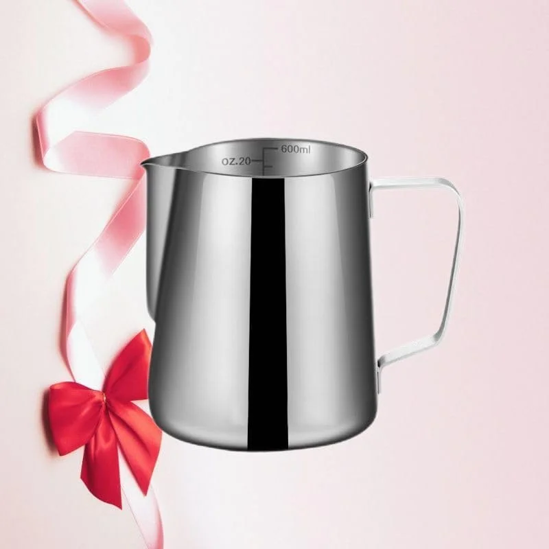 Vaso da fiori con punta ad ago, tazza da caffè in acciaio inossidabile 304 addensato, utensile professionale per tazza per schiuma di latte