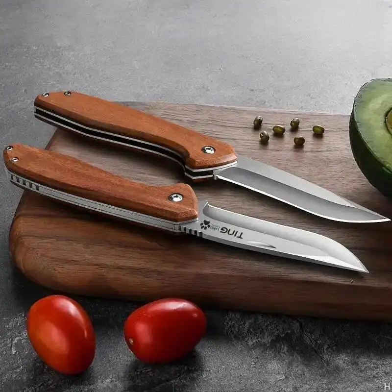 

Stainless steel folding fruit knife, household mini sharp knife, high hardness dormitory student portable knife