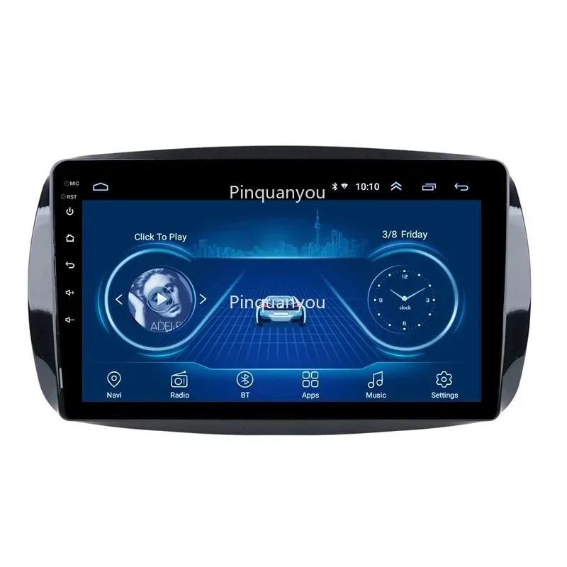 Wanqi 9 inch Android 11 car dvd multimedia player radio video audio Stereo gps system for  Smart Fortwo 2016-2018