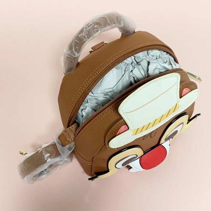 Kawaii Shanghai Disneyland Cartoon Dale Action Figures Toys Shoulder Bag Chip Dale Pu Bag Schoolbag Knapsack Crossbody Bag Gifts