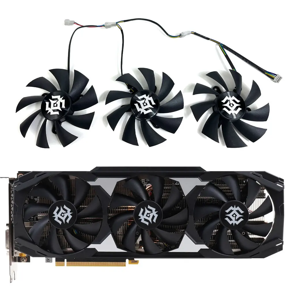 

NEW 1SET RTX 2060 X-GAMING GPU FAN，For ZOTAC GTX 1660 TI、RTX 2060、2060 Super、2070、2070 Super X-GAMING Graphics card cooling fan