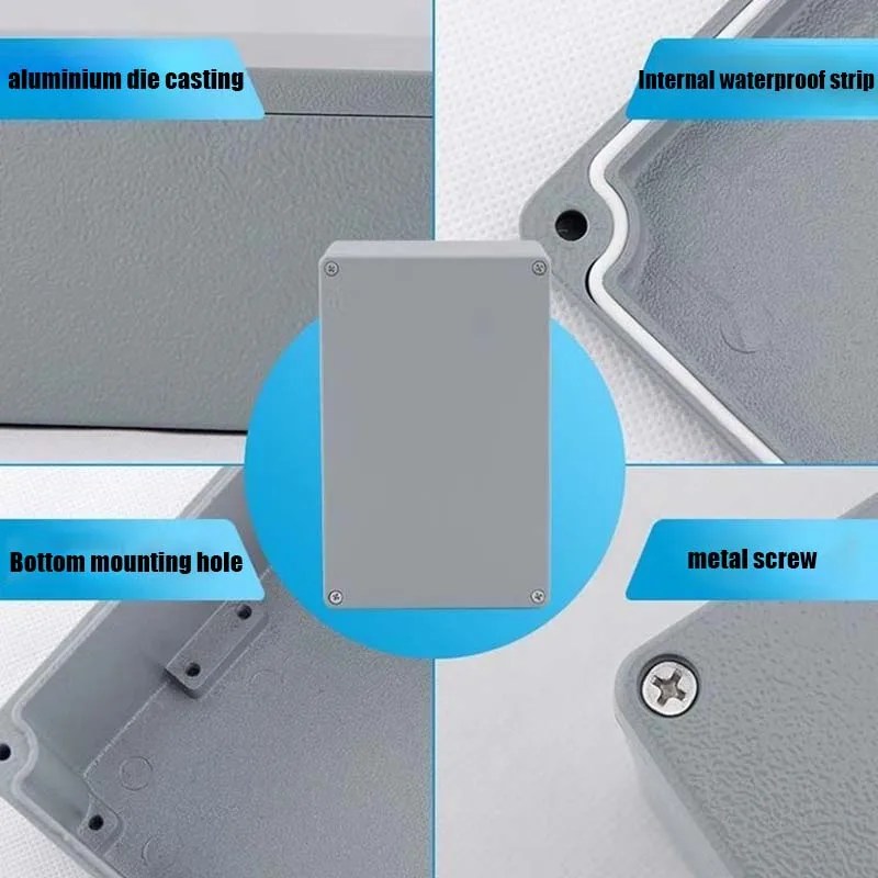 Caja de conexiones de aluminio fundido a prueba de agua IP66 de la industria para proyectos electrónicos, carcasa eléctrica a prueba de explosiones