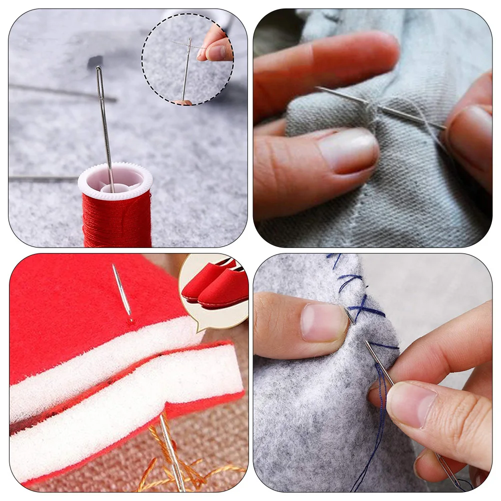 5 مجموعة كبيرة إبر الخياطة العين قسط الحديد صياغة إبر الحياكة للحرف اليدوية الملابس إصلاح أدوات خياطة التطريز