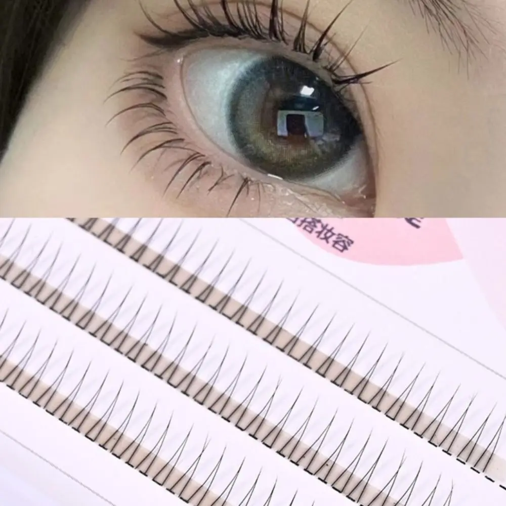 Natural Slender V-shaped Lower Eyelashes Long Handmade Eyelashes Eye Makeup Tool Eyelashes Extension Grafting False Eyelashes