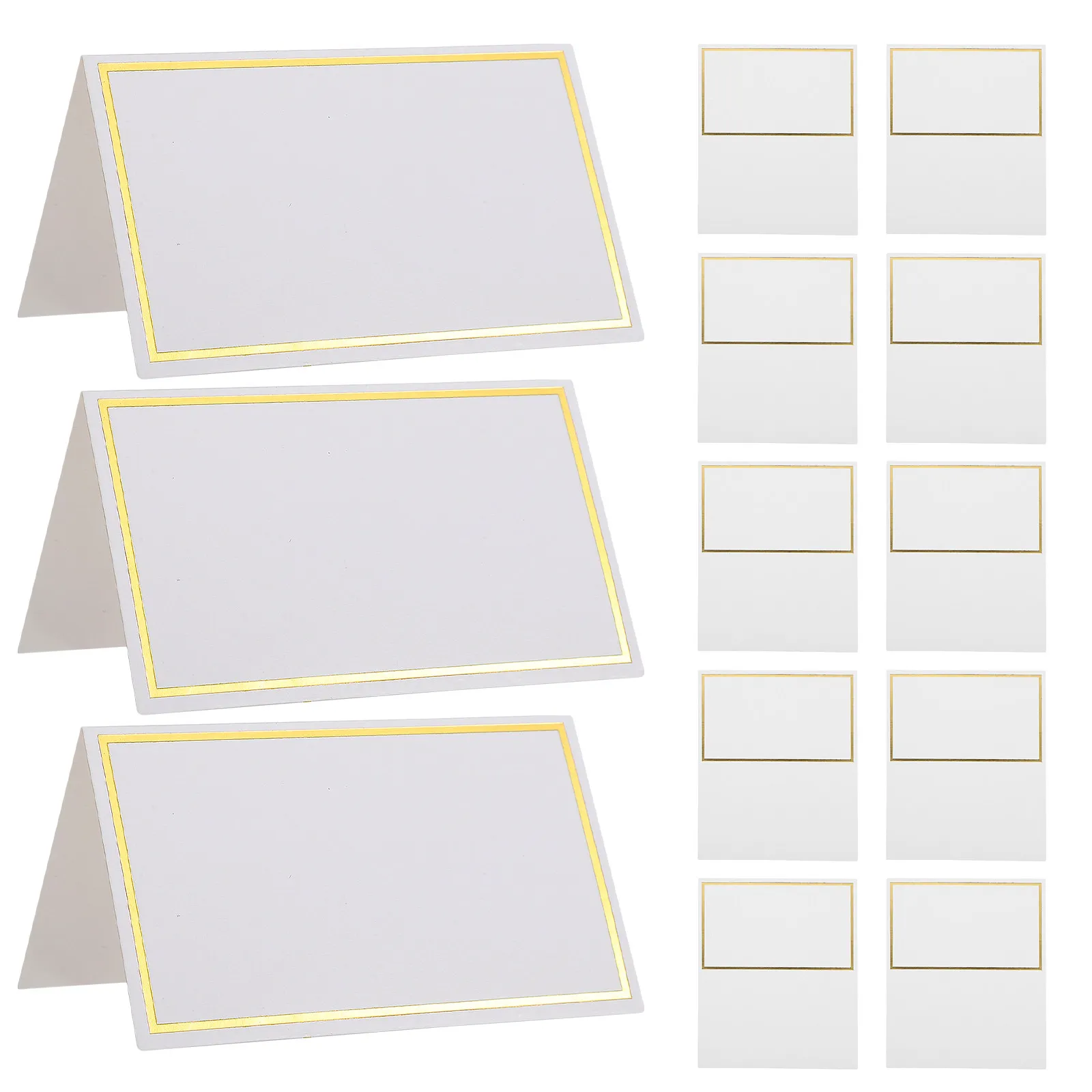 150Pcs Wedding Name Place Card For Events Christmas Foldable Table Cards Sturdy Paper Seating Chart Dinner Parties - view 5
