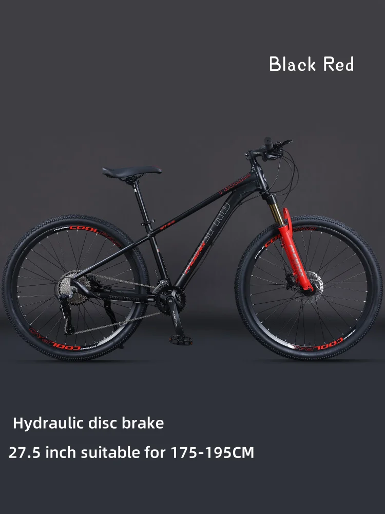 Aluminum Alloy Mountain Bike for Men and Women, Hydraulic Disc Brake, Front, Middle, High-end, Dual Disc, 20 Speed, 27.5 Inch