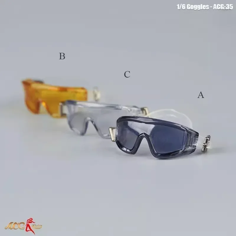 Gafas de sol a escala 1/6 para motocicleta, lentes de arena para 12 pulgadas, modelo de soldado masculino, accesorios para figuras de acción