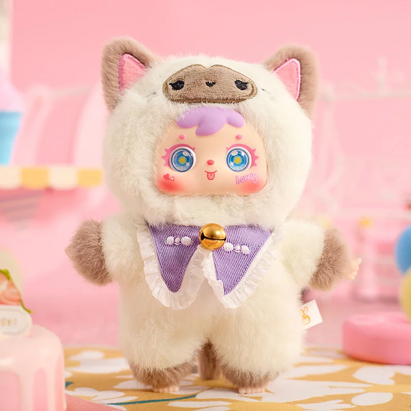 Samuel Kot Seria Imprezowa Blind Box Urocza Pluszowa Zawieszka do Torby Ręcznie Robiony Prezent Ozdoba Modna Dekoracja do Sypialni Lalka Prezent Urodzinowy