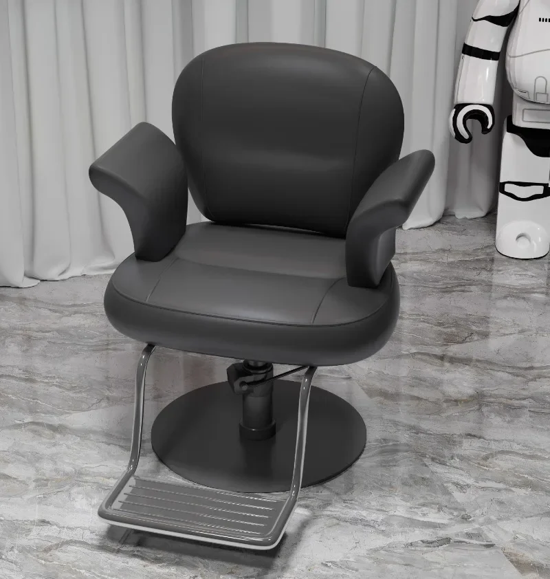 Professional Barber Armchairs Barbing Salon Chairs Professionals Spa Pedicure Chair Cover Leather Black Heavy Foldable Chair