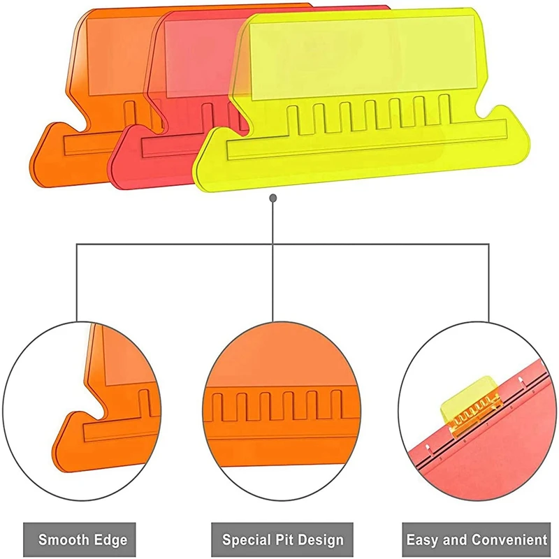 2 인치 행잉 폴더 탭 및 120 그리드 인서트, 걸이형 파일 인서트를 빠르게 식별, 240 개