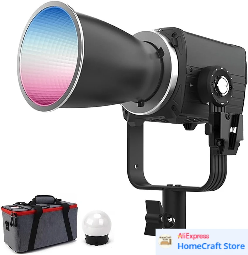 

Светодиодный видеосвет Storm 80c RGB - полноцветный точечный светильник мощностью 80 Вт, 20 185 люкс при расстоянии 1 м, 1800K-20 000K