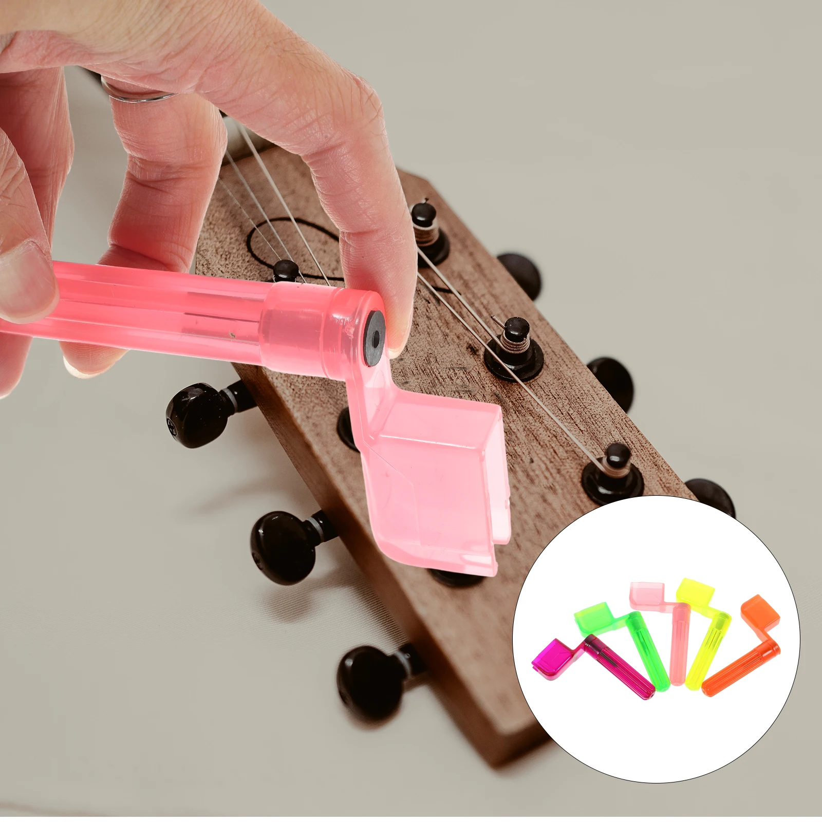 

10Pcs Guitar String Winder Multi-Color Compact Guitar Peg String Winder Remover for Acoustic Electric Guitar