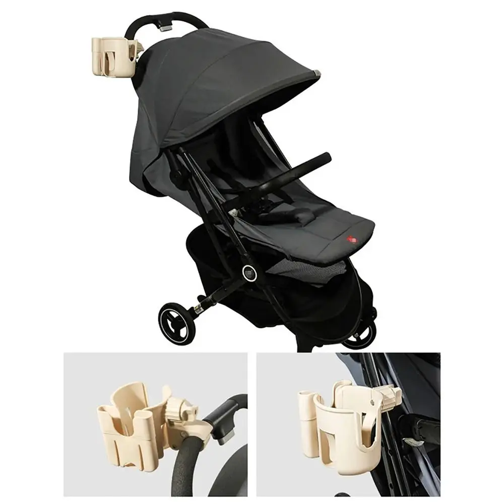 

1Pcs Universal Stroller Cup Holder 2-in-1 Adjustable Bottle Holder 360 Degree With Phone Holder Beverage Cup Holder
