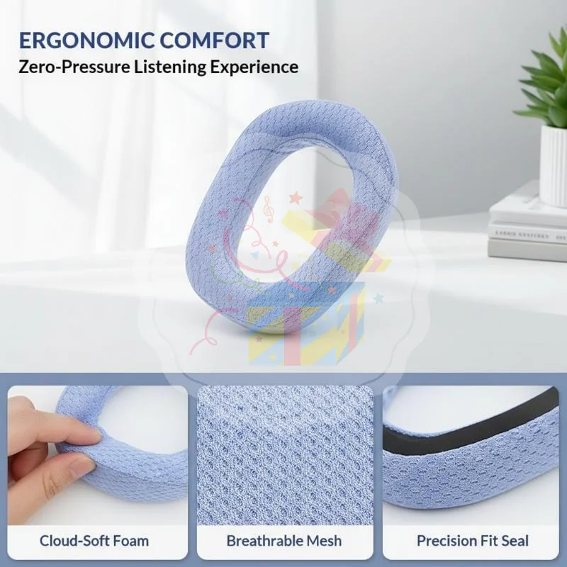 Replacement Earpads for G435 Headphones Soft Fluffy Memory Foam Ear Cushions Warm Earmuffs for Winter Home Use