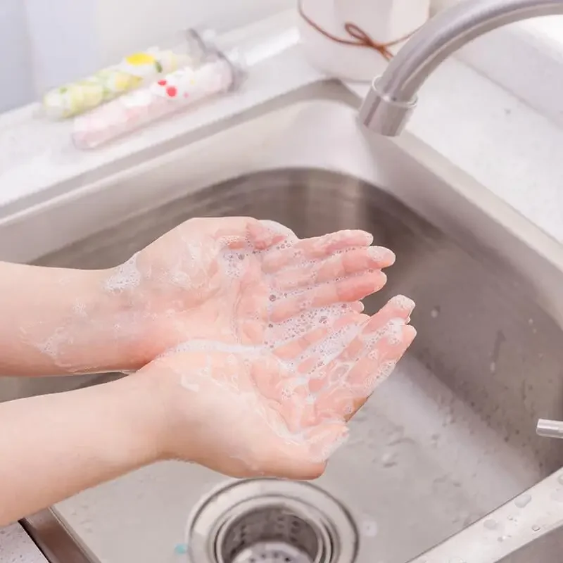 Mini comprimés de savon portables, papier fleur, savon corps lavage des mains, bain à essai, tranche moussante, accessoire de voyage