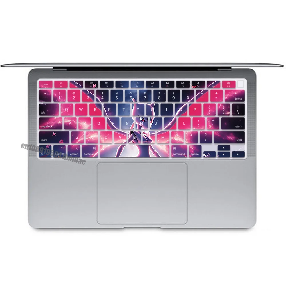 Mewtwos US Layout Color Print Soft Silicone Keyboard Cover For Macbook 2020 Air A2179 A2337