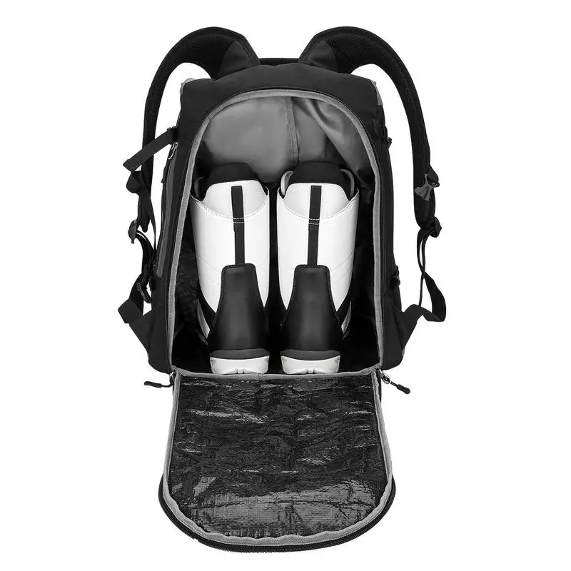 Ski Boot Bag 65L Ski Boot Travel Backpack Waterproof Travel Ski Boot Bag Backpack Carrier Luggage With Adjustable Straps