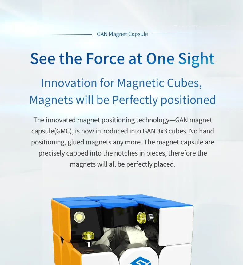 [Ecube] gan im m v2 ، لغز مغناطيسي ، مكعب سحري 3x3x3 ، لعبة سرعة احترافية للأطفال