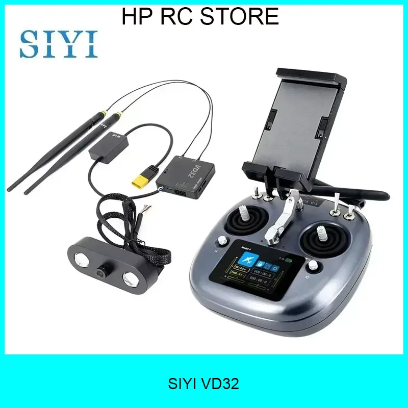 

Сельскохозяйственный FPV-контроллер SIYI VD32 — дальность действия 5 км, 2,4 ГГц, 16 каналов, IP67, сенсорный экран и передача данных Bluetooth для опрыскивания дронов