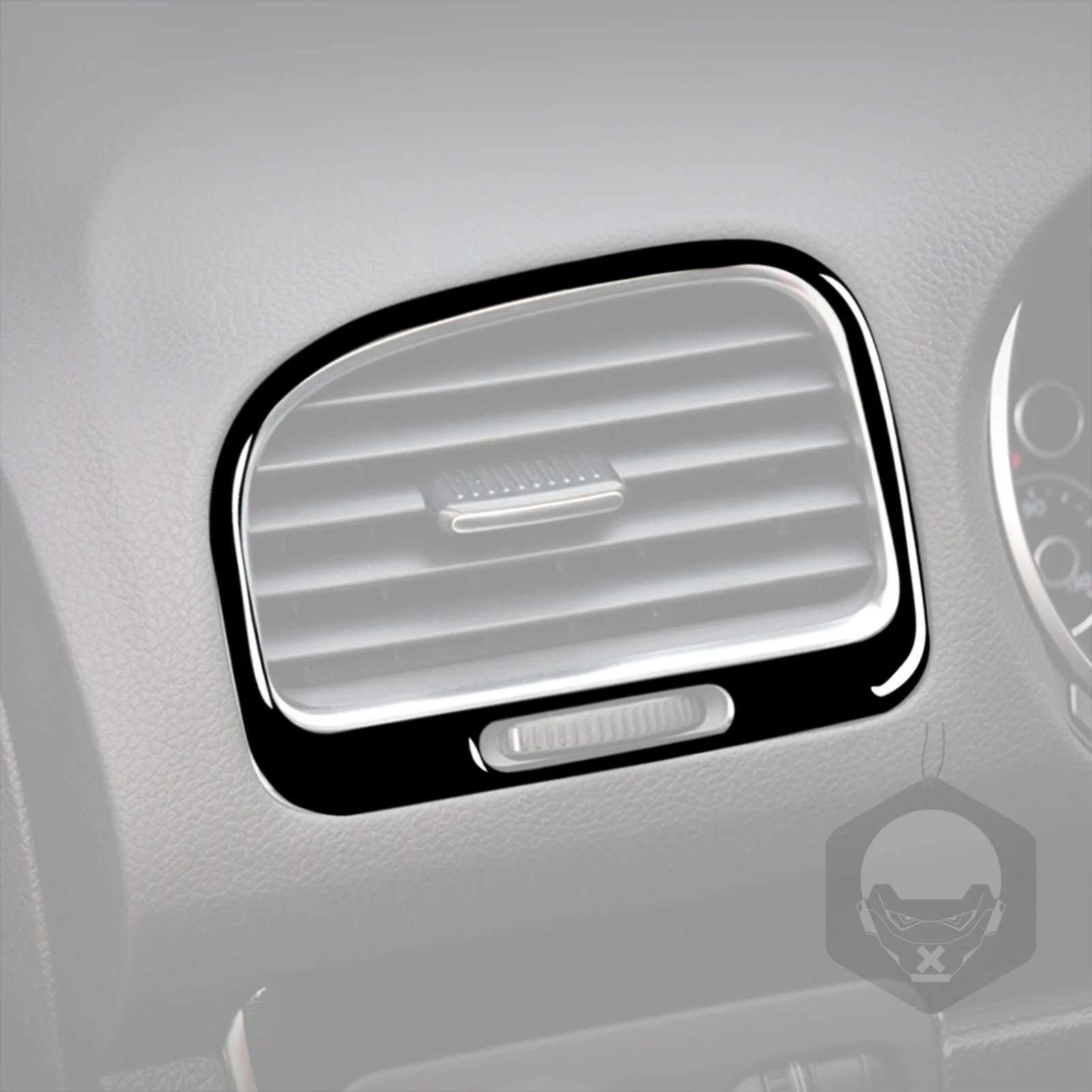폭스바겐 골프 6 GTI R MK6 08-12 피아노 블랙 자동차 전면 양면 에어컨 배출구 프레임 스티커, 자동차 액세서리