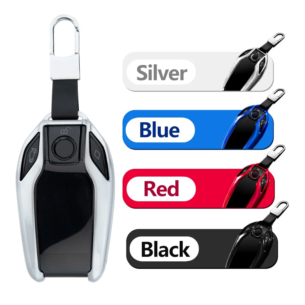 Smart LCD Screen Car Key Cover fit TK800 Special Key Case Protective Shell With Key Chain For BMW Benz Toyota Hyundai Kia