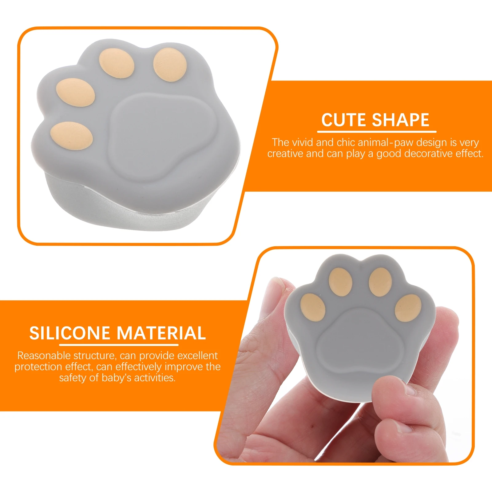 

4pcs Table Corner Protector Durable Silicone Anti-Collision for Furniture Desk Bed Babyproofing Home Use Safety
