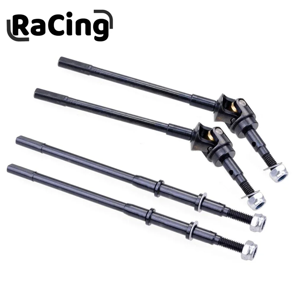 Hard Steel Universal Front Rear Axle CVD Drive Shaft for 1/10 AXIAL SCX10 II 90046 90047 RC Car Replacement Upgrade Parts