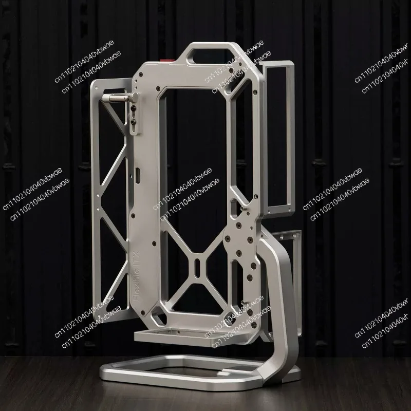 Open ITX Aluminum Computer Rack Case SFX Adjustable Elevation Desktop Game