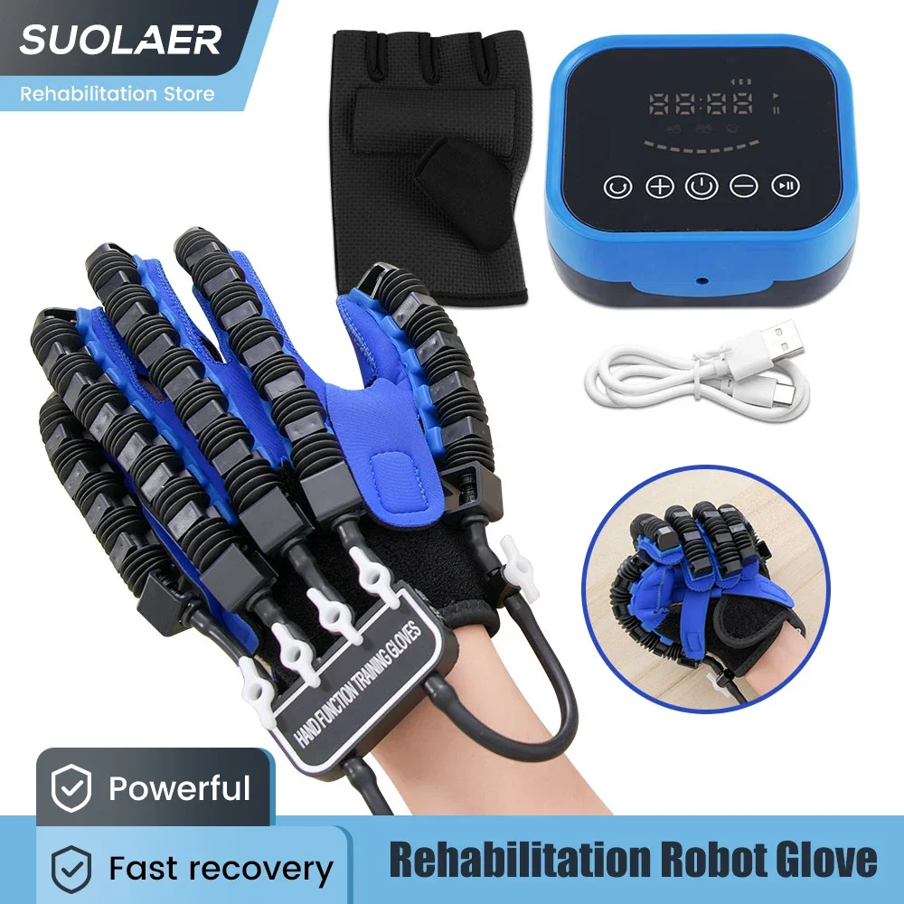 Hand Rehabilitation Robot Gloves for Hemiplegia Stroke Paralysis Arthriti Patient New Finger Function Workout Recovery Device