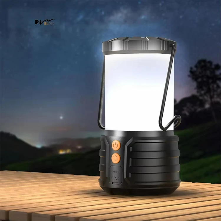 

4000mAh Capacity LED Rechargeable Camping Lantern IPX4 Water Resistant Tent Light 3 Lighting Modes PC Camping Essentials