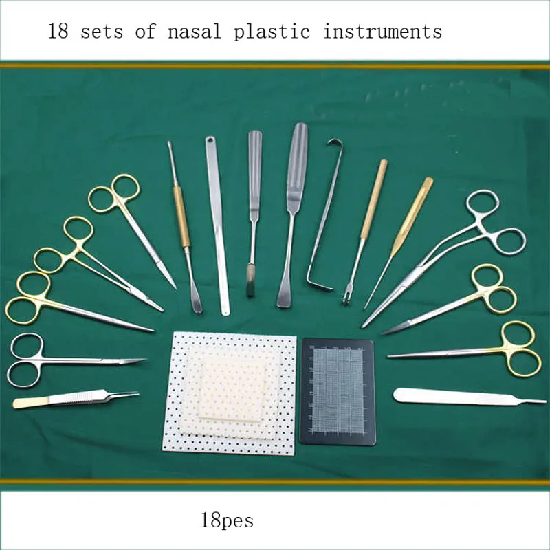 Nasal plastic instrument pack nasal needle holder prosthesis Place forceps nose splint nose plastic tool