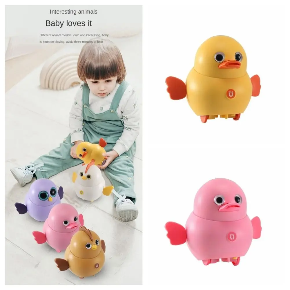 Pintinho elétrico magnético para caminhada, pintinho elétrico com balanço magnético, frango, pato, coruja elétrica para caminhada, bebê