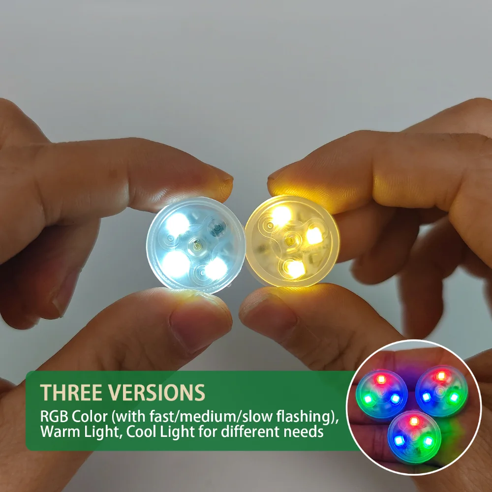 5pcs Mini LED Press Light RGB Flash Warm Cool White DIY Dollhouse Model Toy Flashing Atmosphere Lamp Decoration