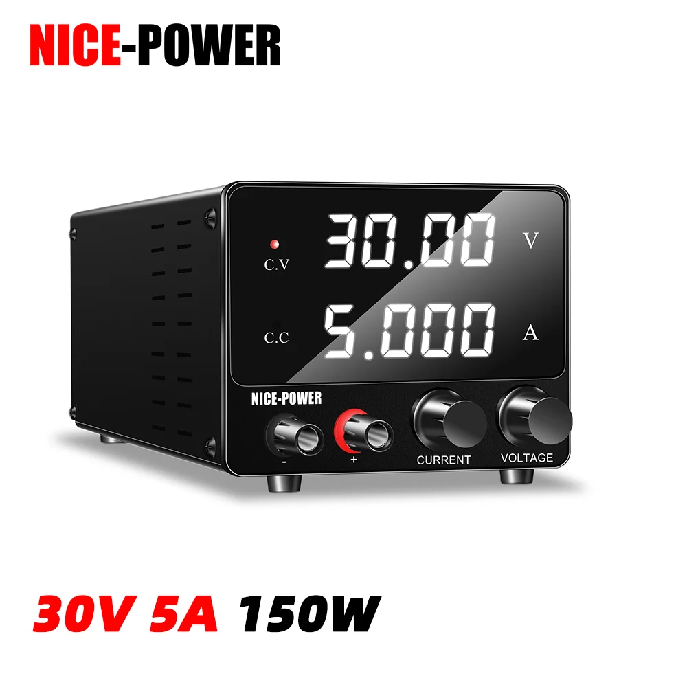 nice-power-sps-f305-mini-150w-adjustable-dc-power-supply-30v-5a-precision-knob-over-temperature-protection-for-lifepo4-testing