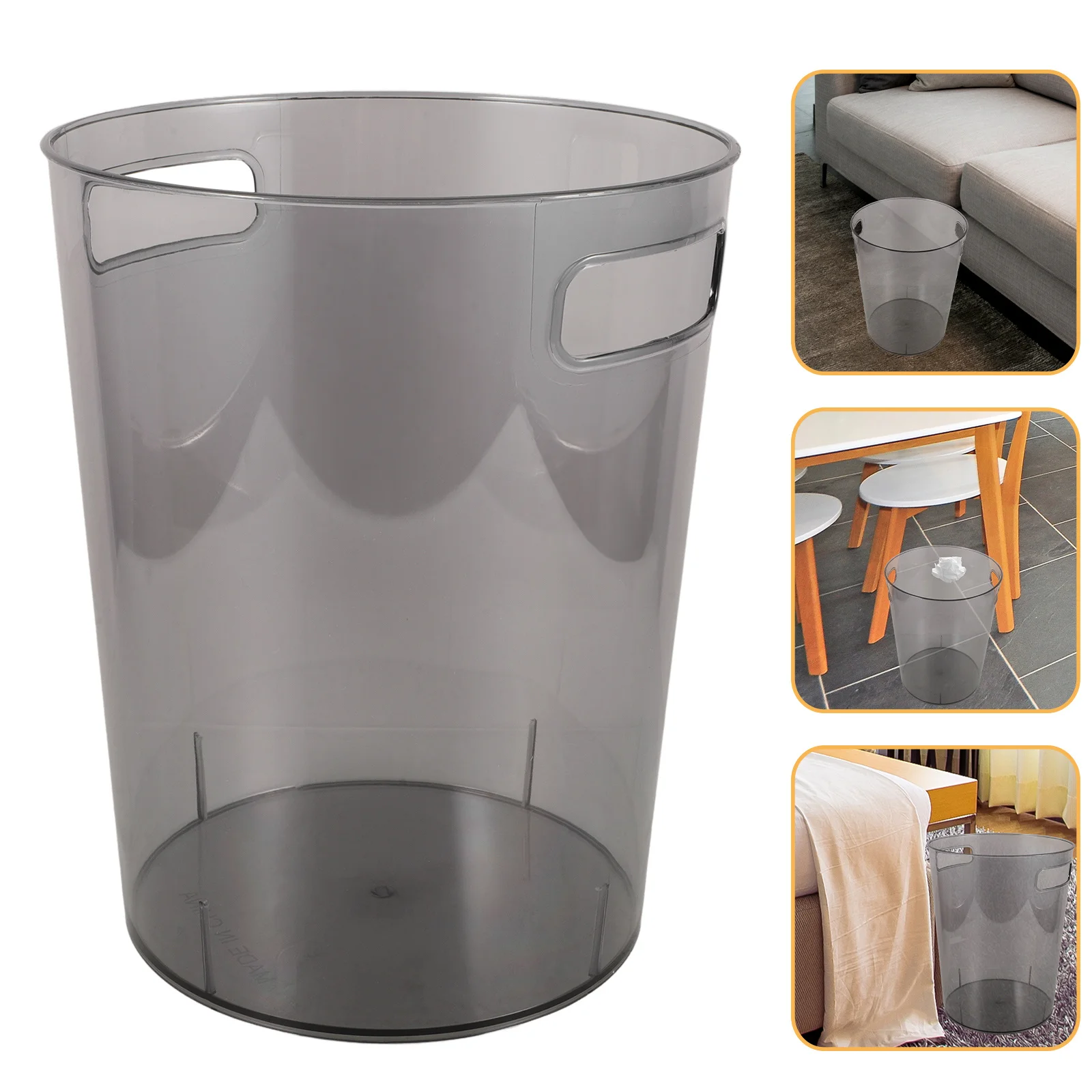 

Creative Trash Can Large Capacity Thickened Material Portable Household Garbage Bin For Kitchen Bathroom Office Bedroom Living