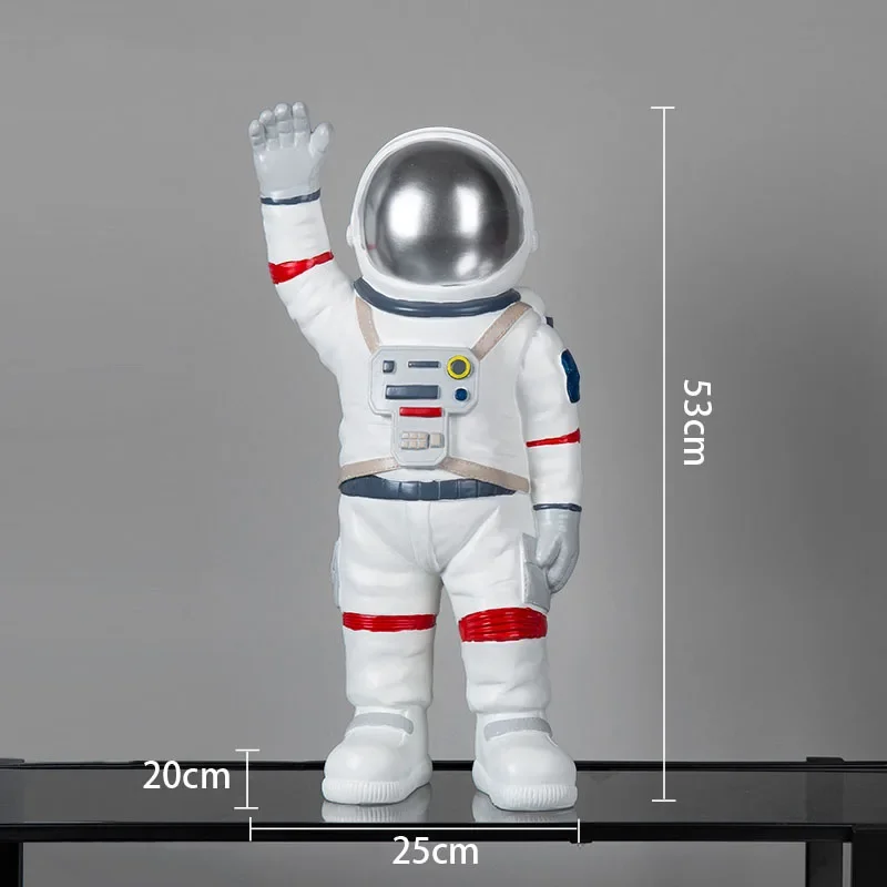 nordic home decor Astronauts Rocket statue sculpture  Living room decoration figure ornament Gift office decoration Resin Statue