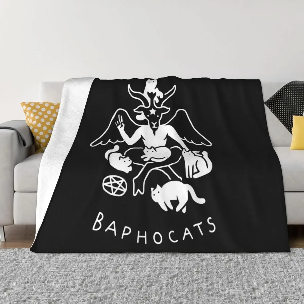 Baphocats Throw Blanket Single Sofa Quilt Blankets