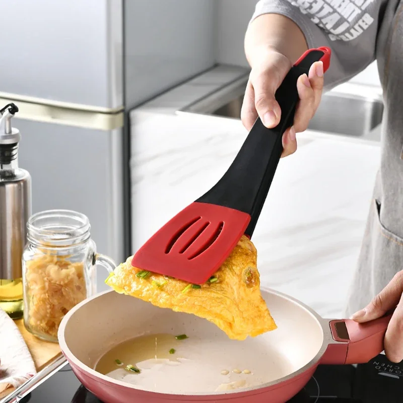 

Kitchen Silicone 3 in 1 Steak Spatula Frying Spatula Steak Spatula Stir Frying Spatula Pot Spatula Food Spatula