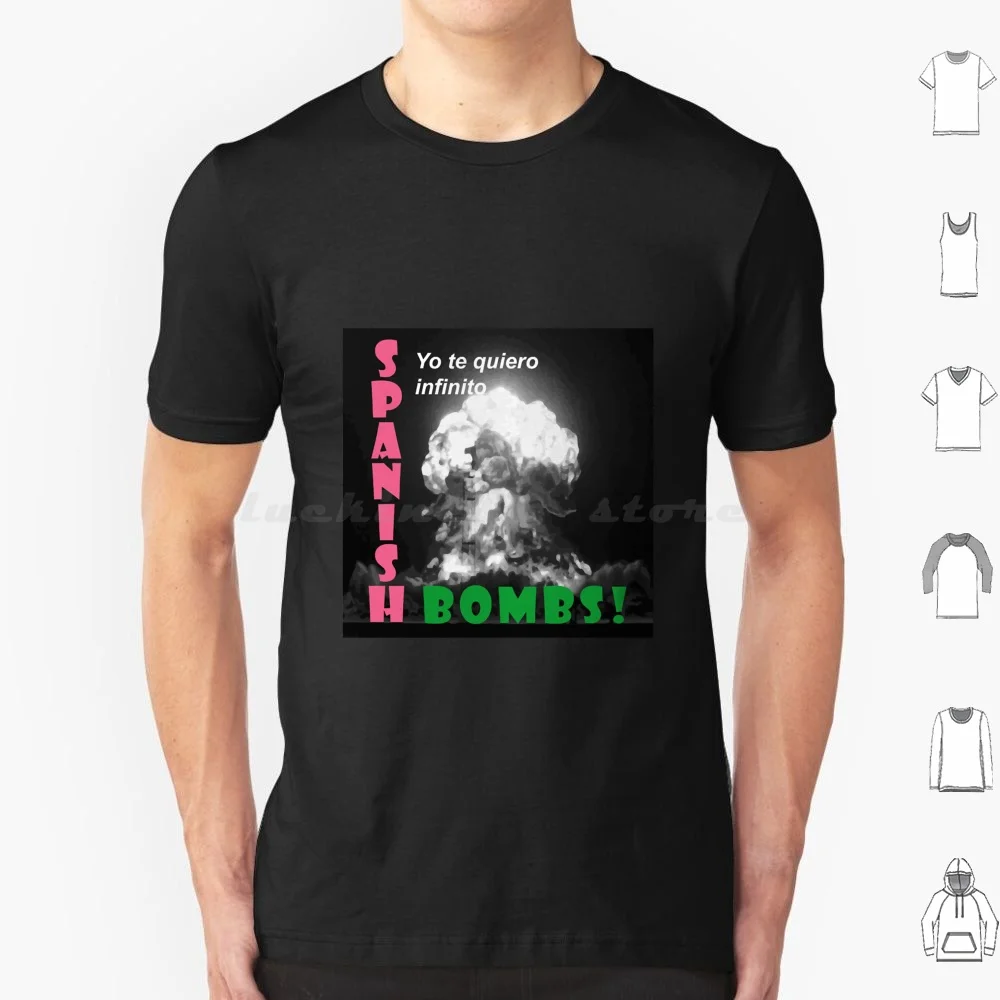 Camiseta de algodón con bombas españolas para hombre y mujer, estampado artesanal, música Punk, bandera negra, Retro Blink 182 Band Dead Kennedys Hardcore N Roll Nofx