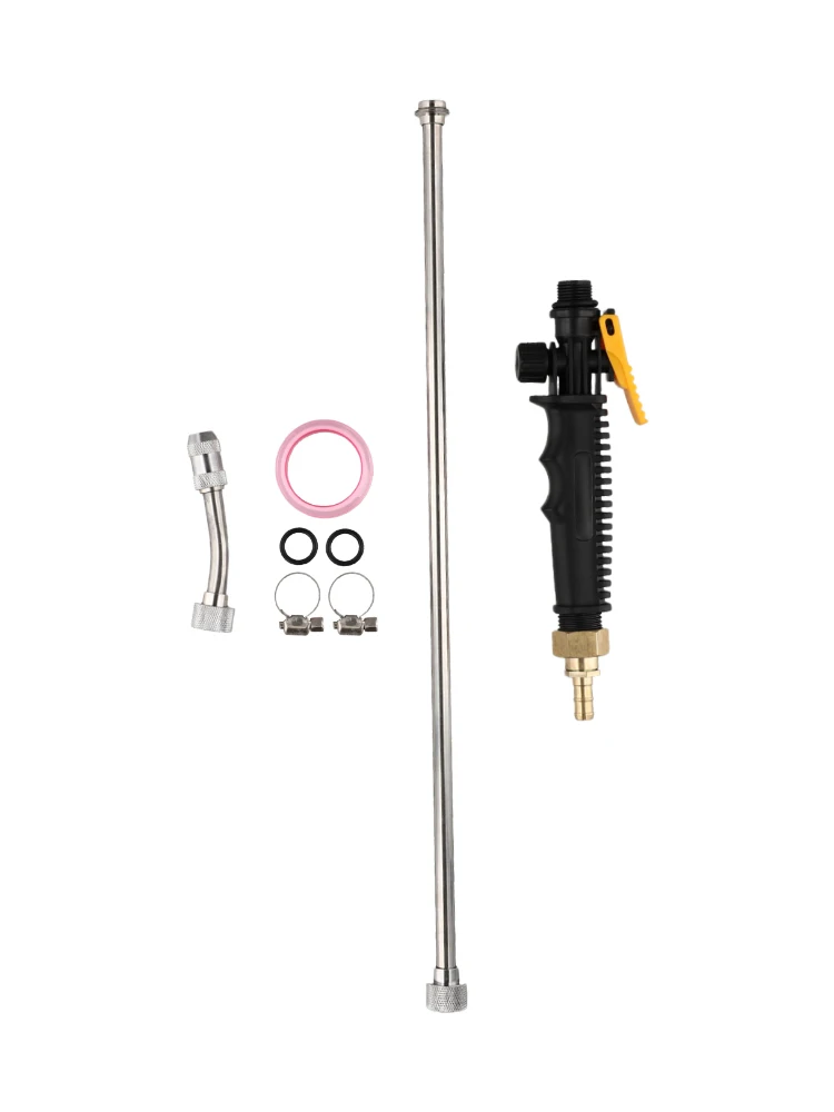 Stainless Steel 3/8 Brass Clamp Replacement Rubber Handle Spray Accessories Spray Bar Sprayer Wand Replacement