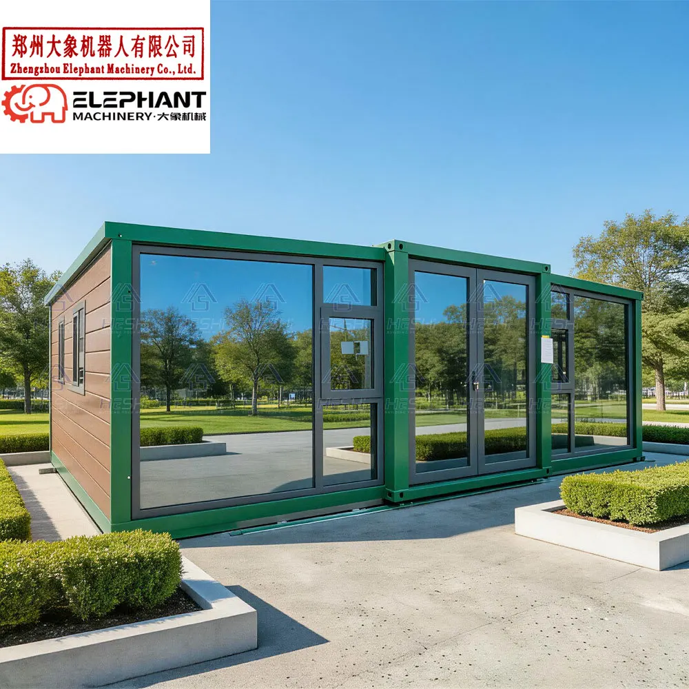 Prefabricated 20Ft 30Ft 40Ft Foldable Mobile Home Steel Structure Prefab Villa Container Expandable House