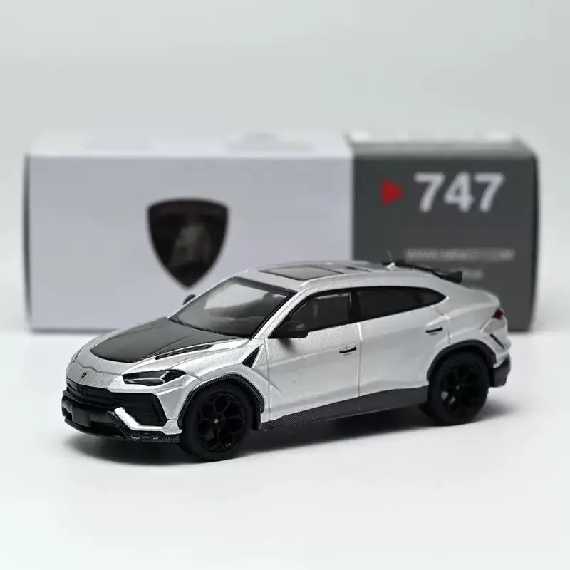 MINIGT 1:64 Lamborghini Urus silver simulation alloy car model