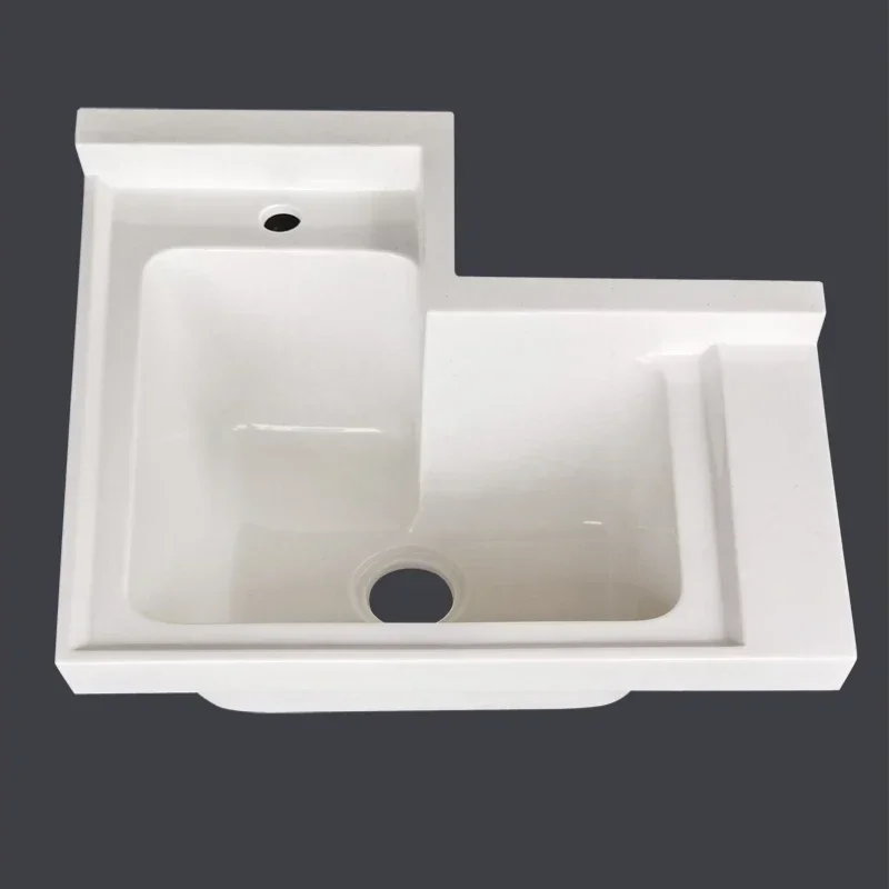 Customized balcony sink, countertop, integrated basin household quartz stone wash basin, single basin, customized