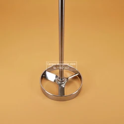 1set Stainless Steel OD50mm/60mm/80mm/100m Vortex Shaped Stirring Blade with Stirring Rod Laboratory Mixer Accessories