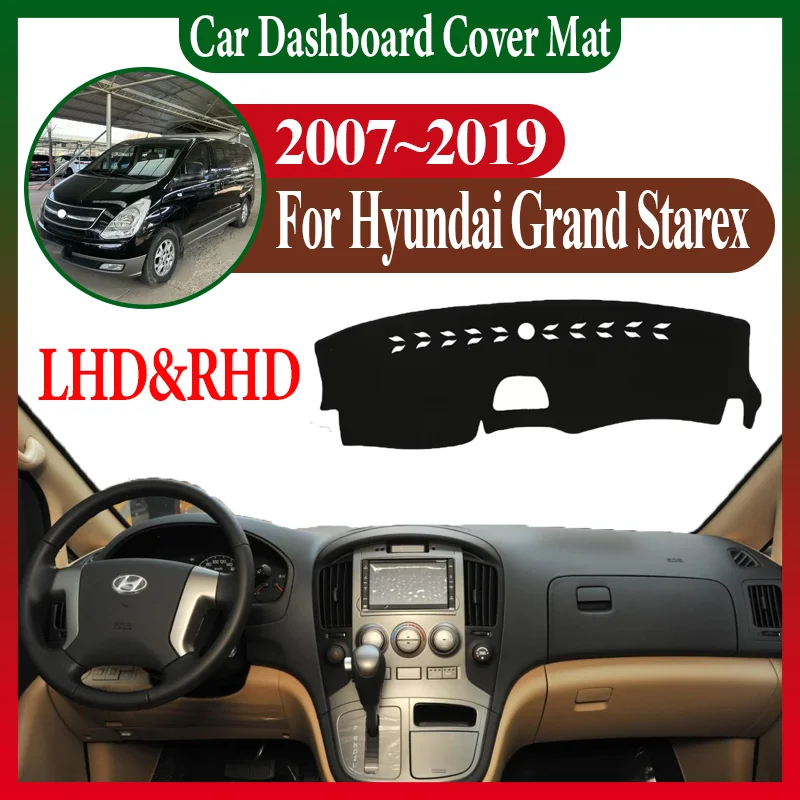 

Автомобильный солнцезащитный коврик для приборной панели Hyundai Grand Starex Royale i800 H-1 H300 2007 ~ 2019 2018, коврик для центральной консоли, чтобы избежать светового коврика
