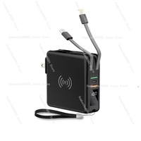 10000mAh Wireless Power Bank Fast Charging Portable Battery with USB-C Qi Wireless Charging for iPhone Android AirPods