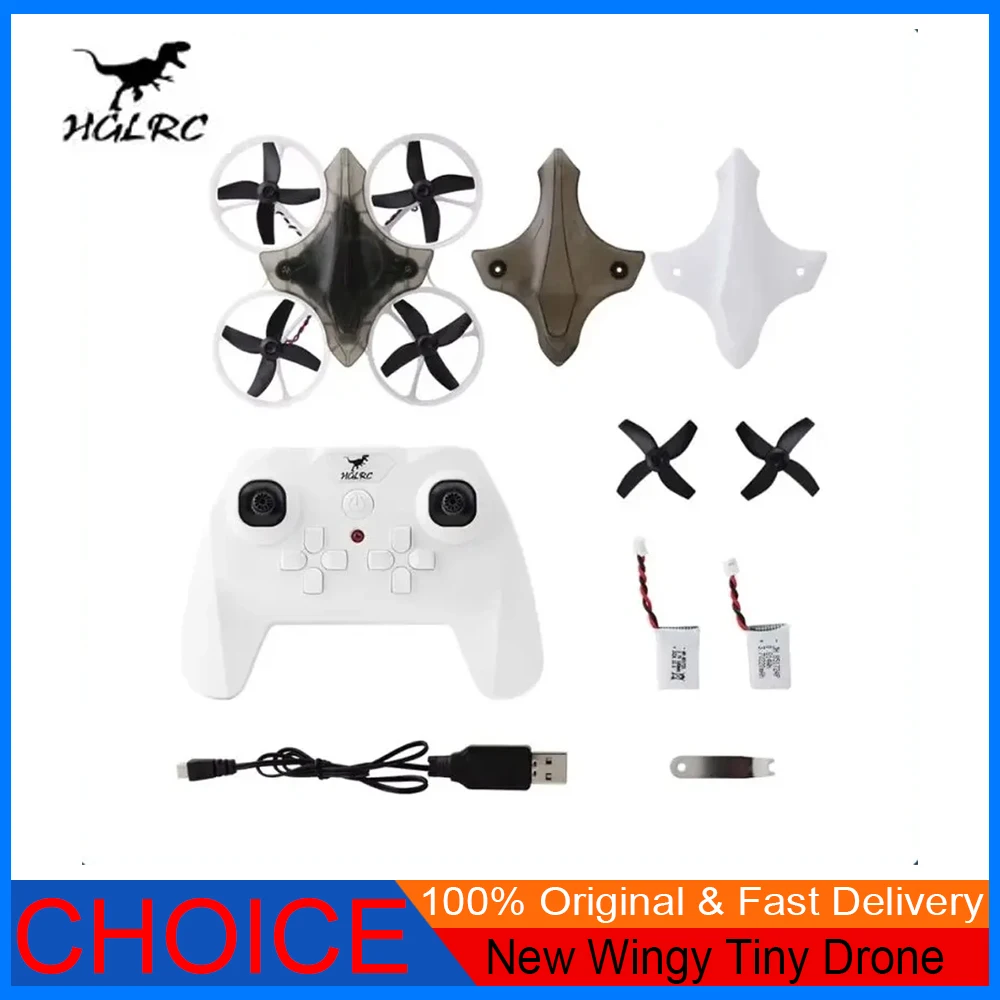 

HGLRC 2025 Новый крошечный дрон Wingy | Портативный радиоуправляемый квадрокоптер с дистанционным управлением | Легко летать для начинающих FPV